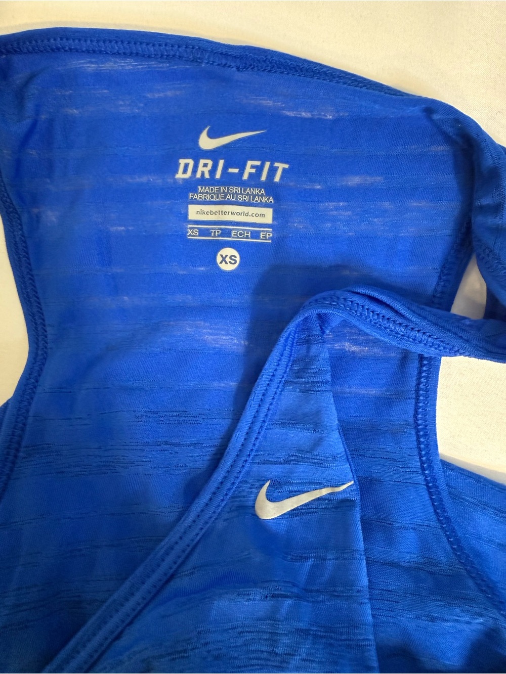 Nike Bright Blue Racerback Performance Tank Top - Picture 4 of 4